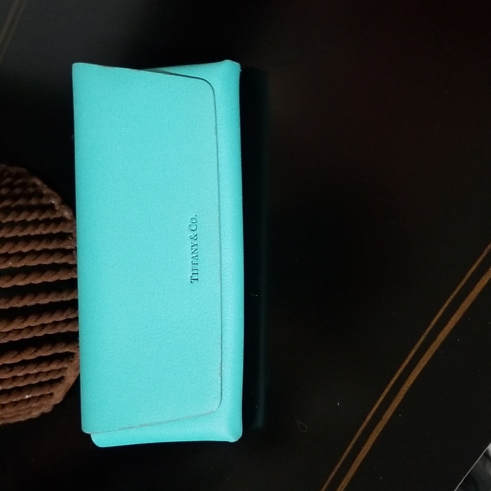 Tiffany & Co. Blue (1) Empty Sunglasses Case & (1) Empty Eyeglasses & Cloth. - Picture 8 of 13
